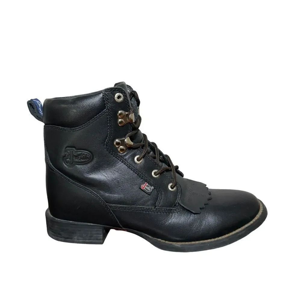 Justin Boots Black Heeled Boots